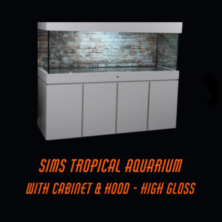 Sims Tropical Aquarium With Cabinet & Hood - High Gloss
