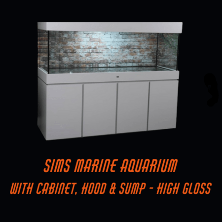 Sims Marine Aquarium With Cabinet, Hood & Sump - High Gloss