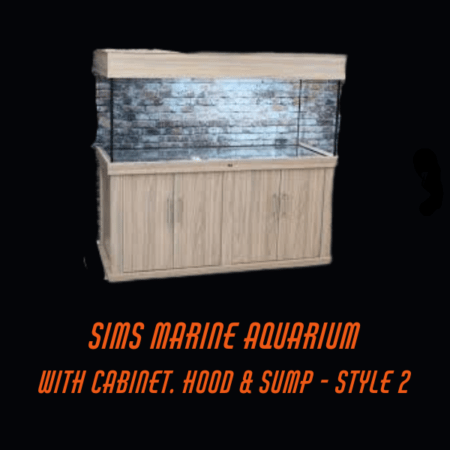 Sims Marine Aquarium With Cabinet, Hood & Sump - Style 2