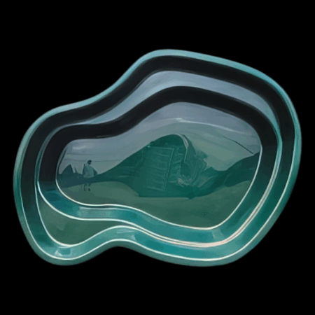 Pacific Fibreglass Pond | 1398L | 310 gal Pre-Formed Pond - Free Delivery